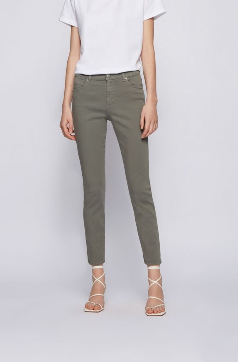 Boss Jeans Slim Crop 1.0 50450543 Olive