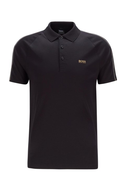 Boss Polo Paul Gold 50448654 μαύρο