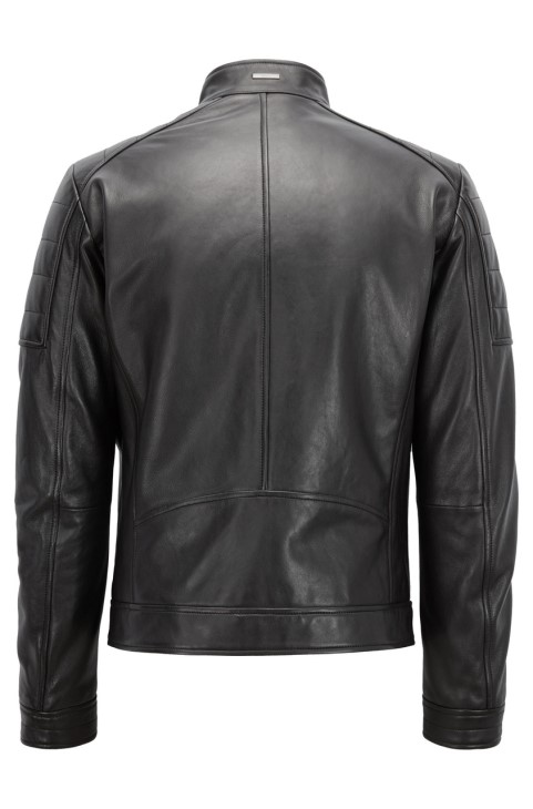 Boss Leather Jkt - Getani - 50393054 μαύρο