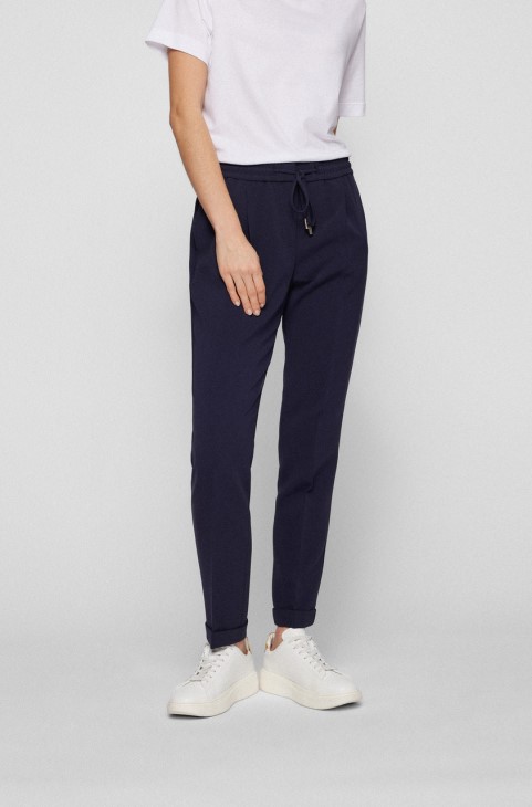 Boss Trousers Tariyana 50427841 Navy
