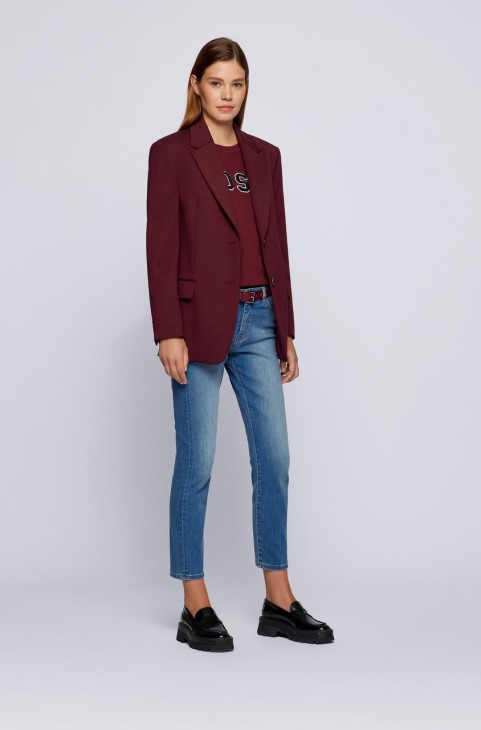 Boss Jacket Jemara 50459608 κρασί
