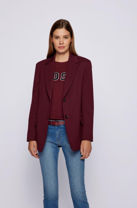 Boss Jacket Jemara 50459608 κρασί
