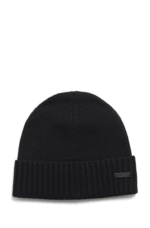 Boss Beanie Fati 50455712 μαύρο