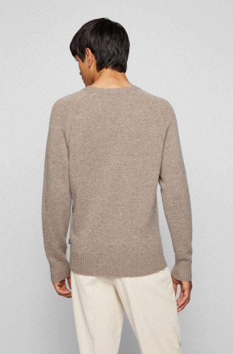 Boss Cashmere Knit Nolive 50457712 μπεζ
