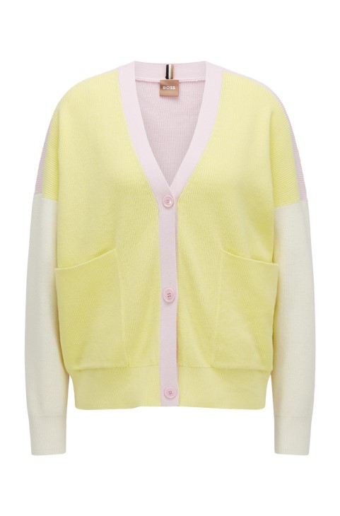 Boss Cardigan C Fabianca 50471990 κίτρινη
