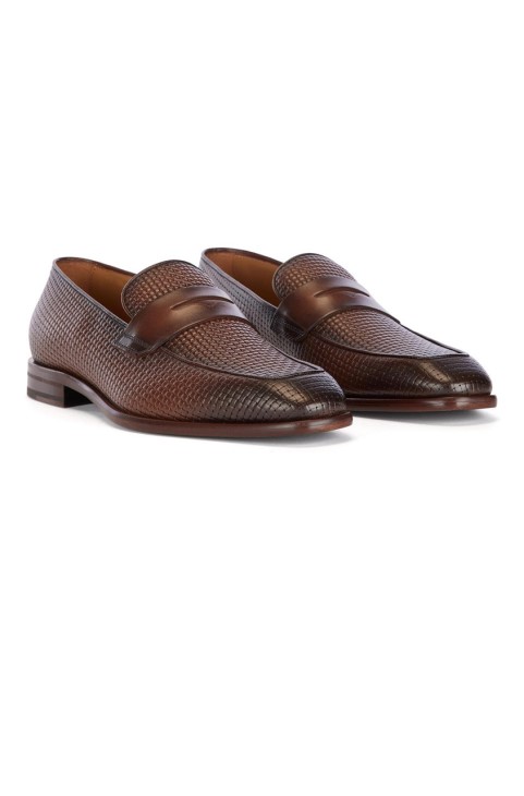 Boss Loafers Lisbon 50471000 καφέ
