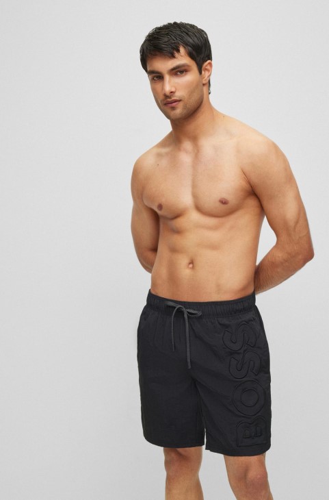 Boss Swim Shorts Whale 50469329 μαύρο
