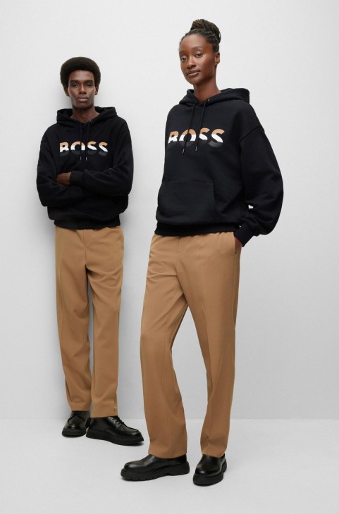 Boss Unisex Hoodie Econy 50491404 μαύρο
