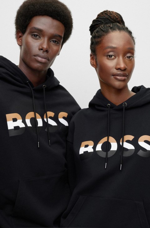 Boss Unisex Hoodie Econy 50491404 μαύρο
