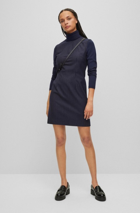 Boss Dress Desene 50477429 Navyblue
