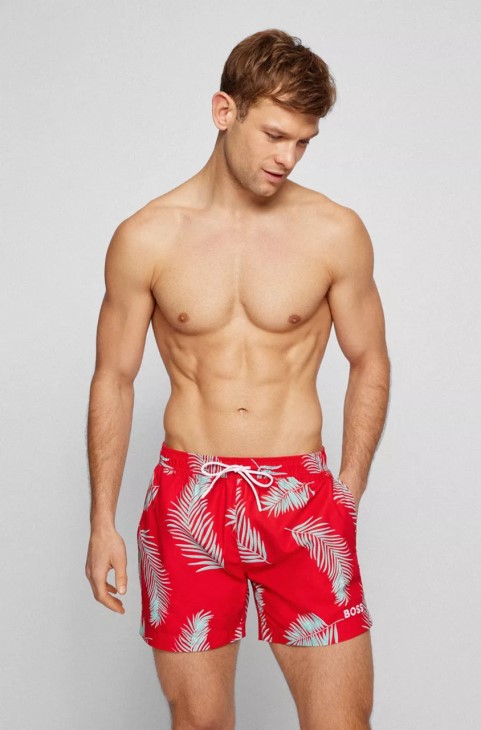 Boss Swim Shorts Turtle 50473907 κόκκινο
