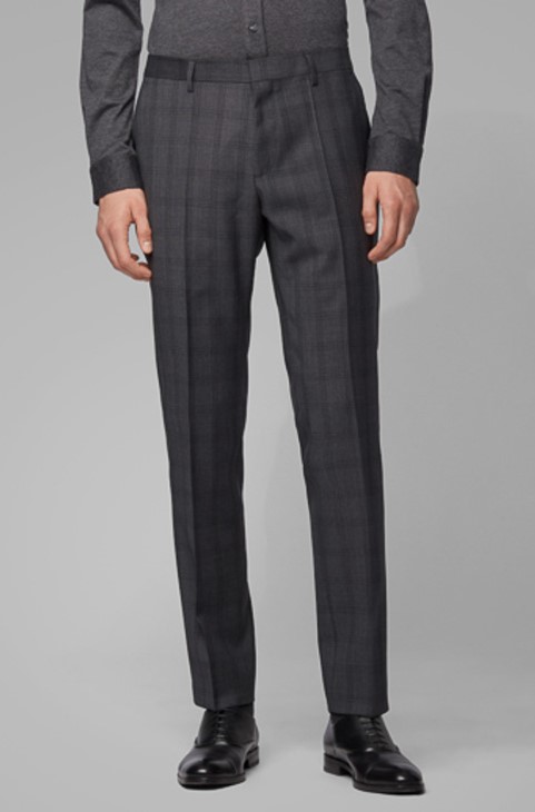 Boss Trousers Genius5 50417627 κάρβουνο