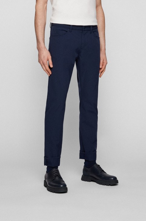 Slim-fit τζιν σε υδατοαπωθητικό Stretch τζιν σκούρο μπλε Hugo Boss