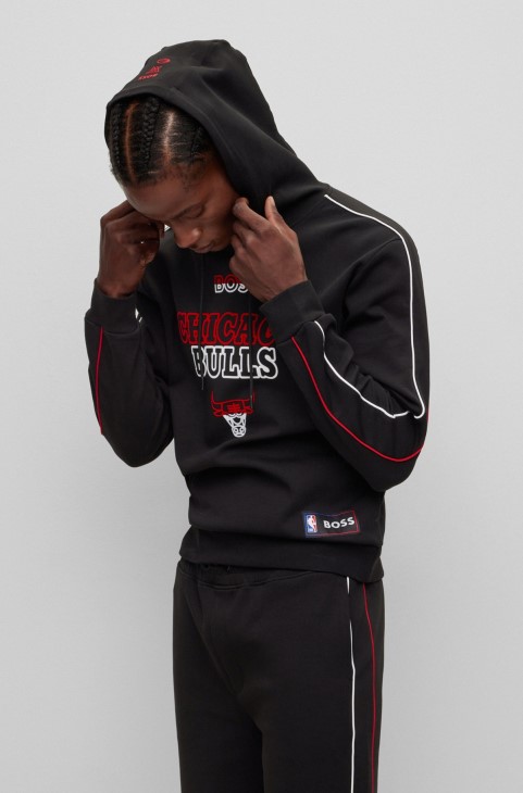 Boss & Nba Hoodie με βαμβάκι