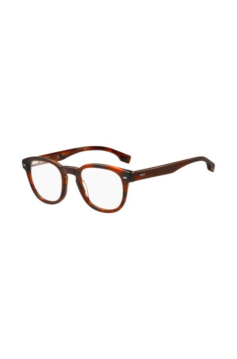 Οπτικά κουφώματα Hugo Boss Havana-acetate με μεταλλικά πριτσίνια ανάμικτη προ-συσκευασία
